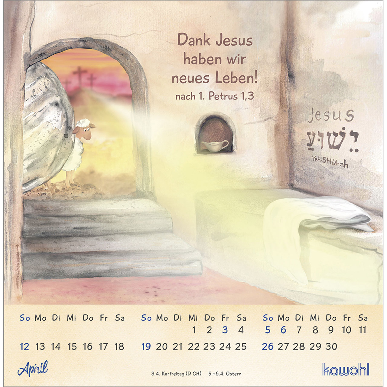 Postkartenkalender - Freu dich mit uns! 2026