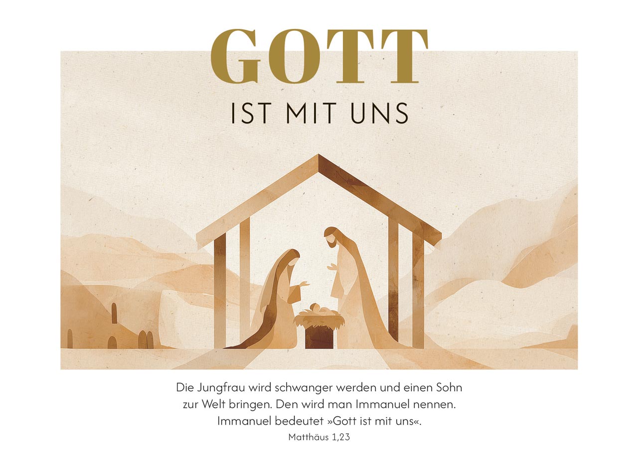 Karten-Box Papier - Der König kommt