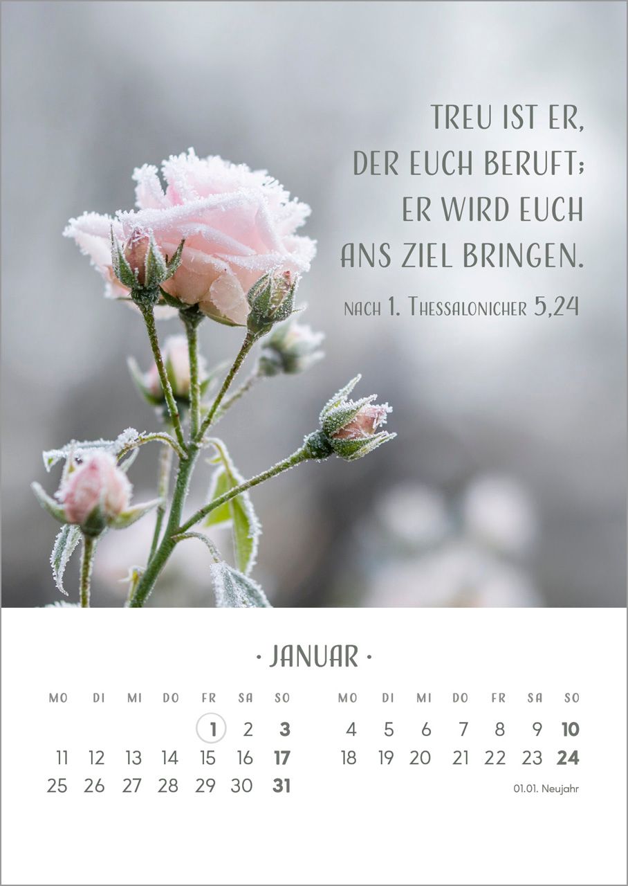 Tischkalender - Zarte Blumengrüße 2027