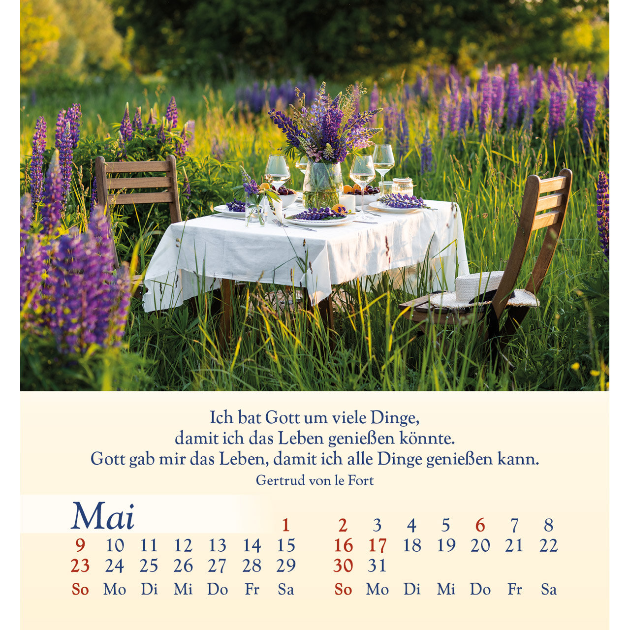 Aufstellkalender - Licht für deine Seele 2027