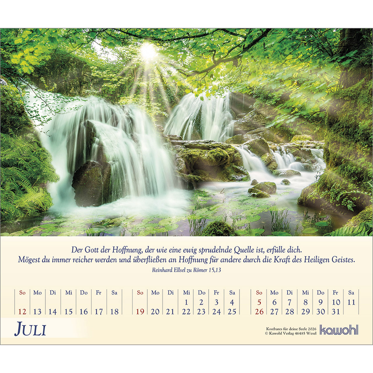 Postkartenkalender - Kostbares für deine Seele 2026