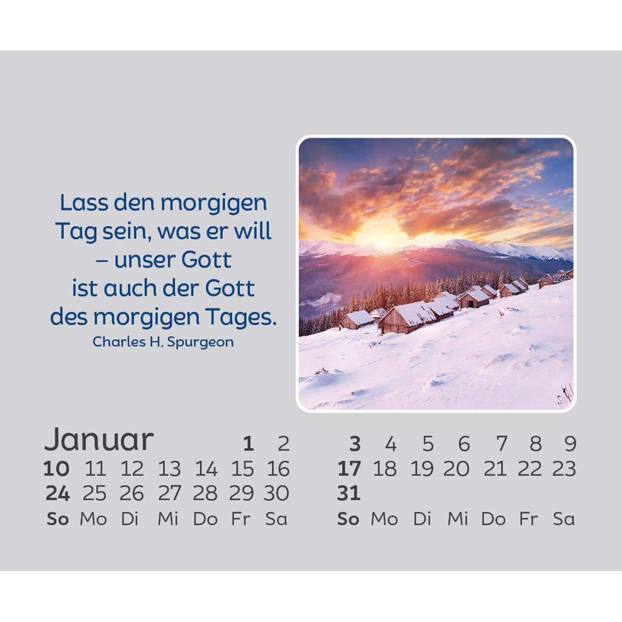 Aufstellkalender - Hoffnung für jeden Tag 2027