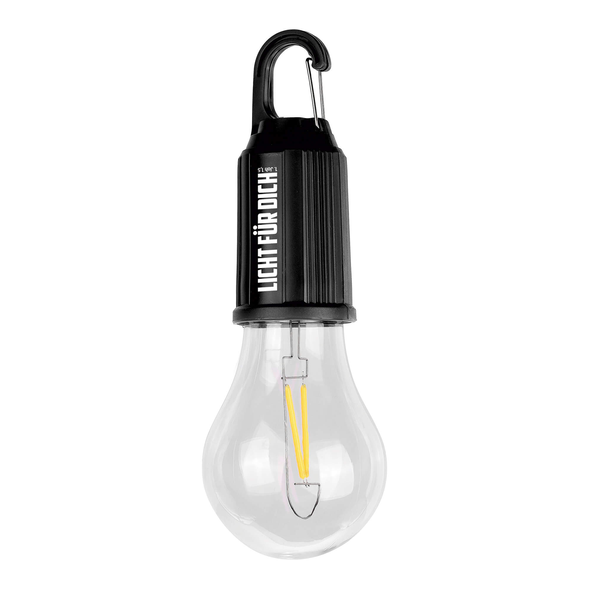 Taschenlampe - LED Glühbirne mit Karabiner