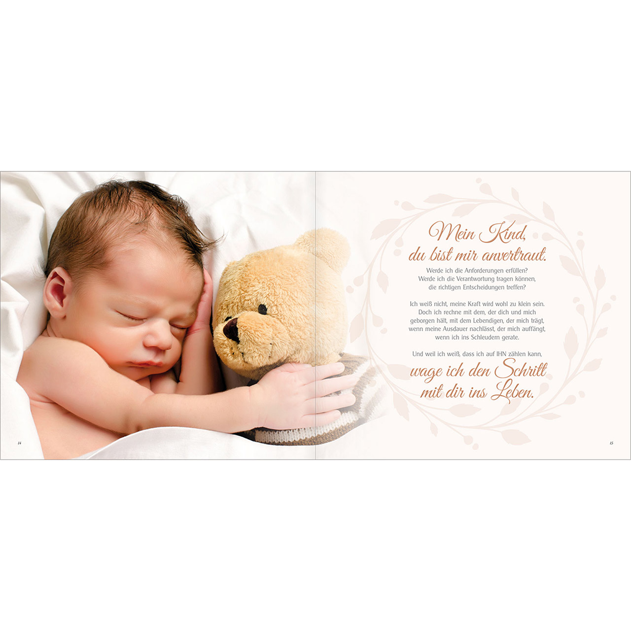Geschenkbuch - Ein Wunder in unserer Mitte - Mutter Vater Kind Baby Hände