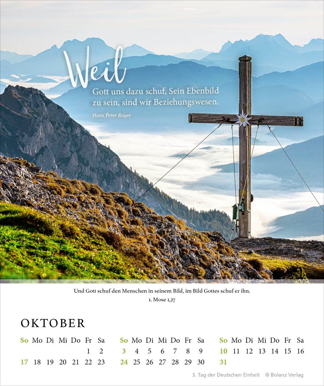 Tischkalender - Fels meiner Stärke 2027