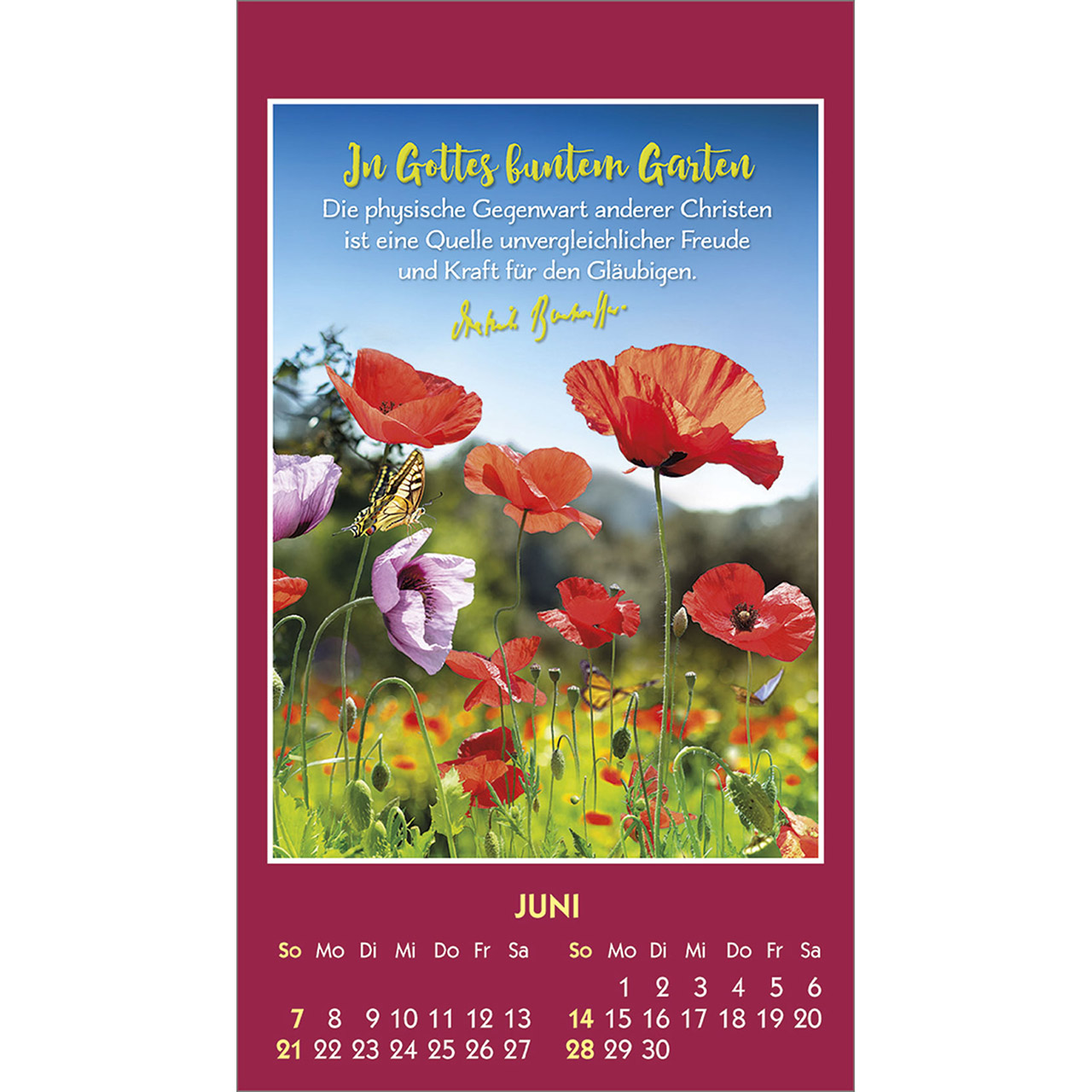 Aufkleberkalender - Gott ist bei dir 2026