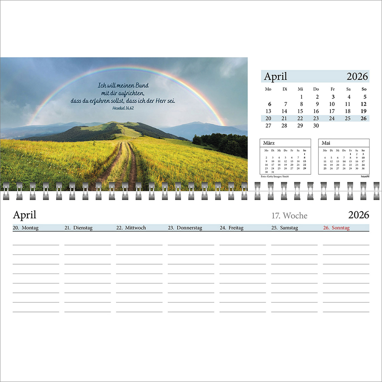 Tischkalender - In deine Hand leg ich den Tag 2026