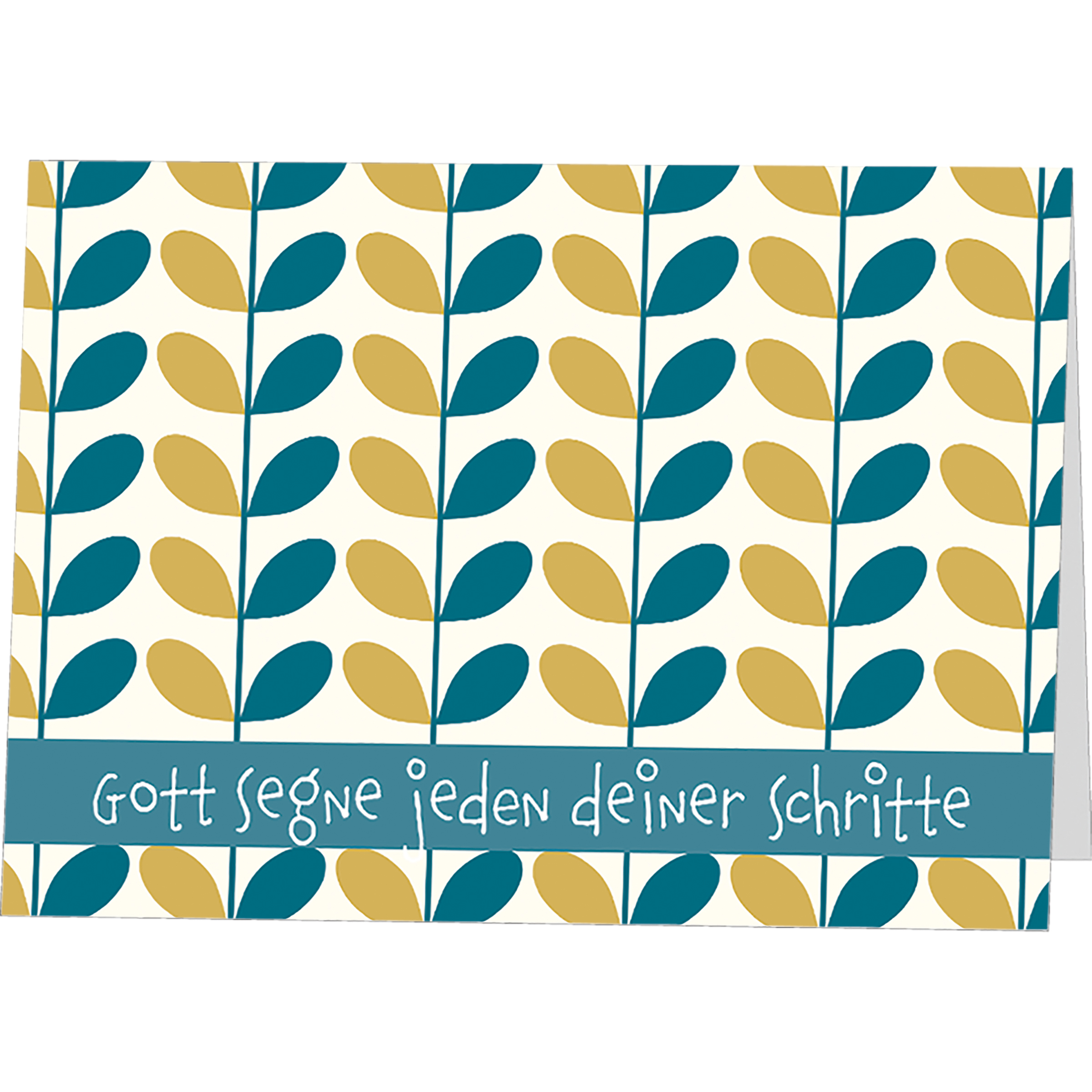 Faltkarte - Faltkarte 'Gott segne jeden deiner Schritte'
