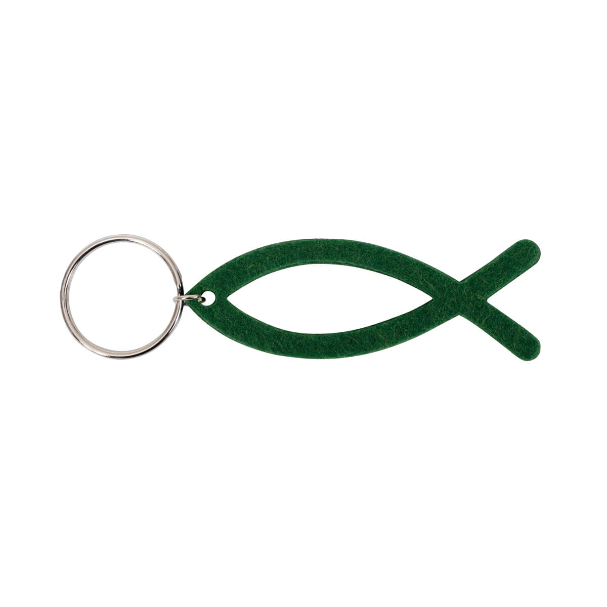 Schlüsselanhänger - Schlüsselanhänger Fisch  (dunkelgrün) - Schlüsselring Fisch Grün