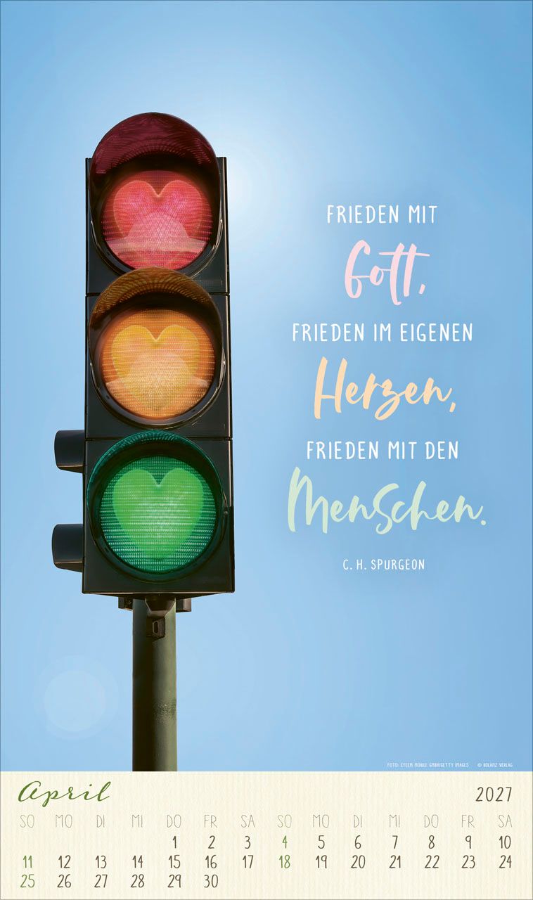 Posterkalender - Mit seiner Kraft durchs Jahr 2027 Posterkalender