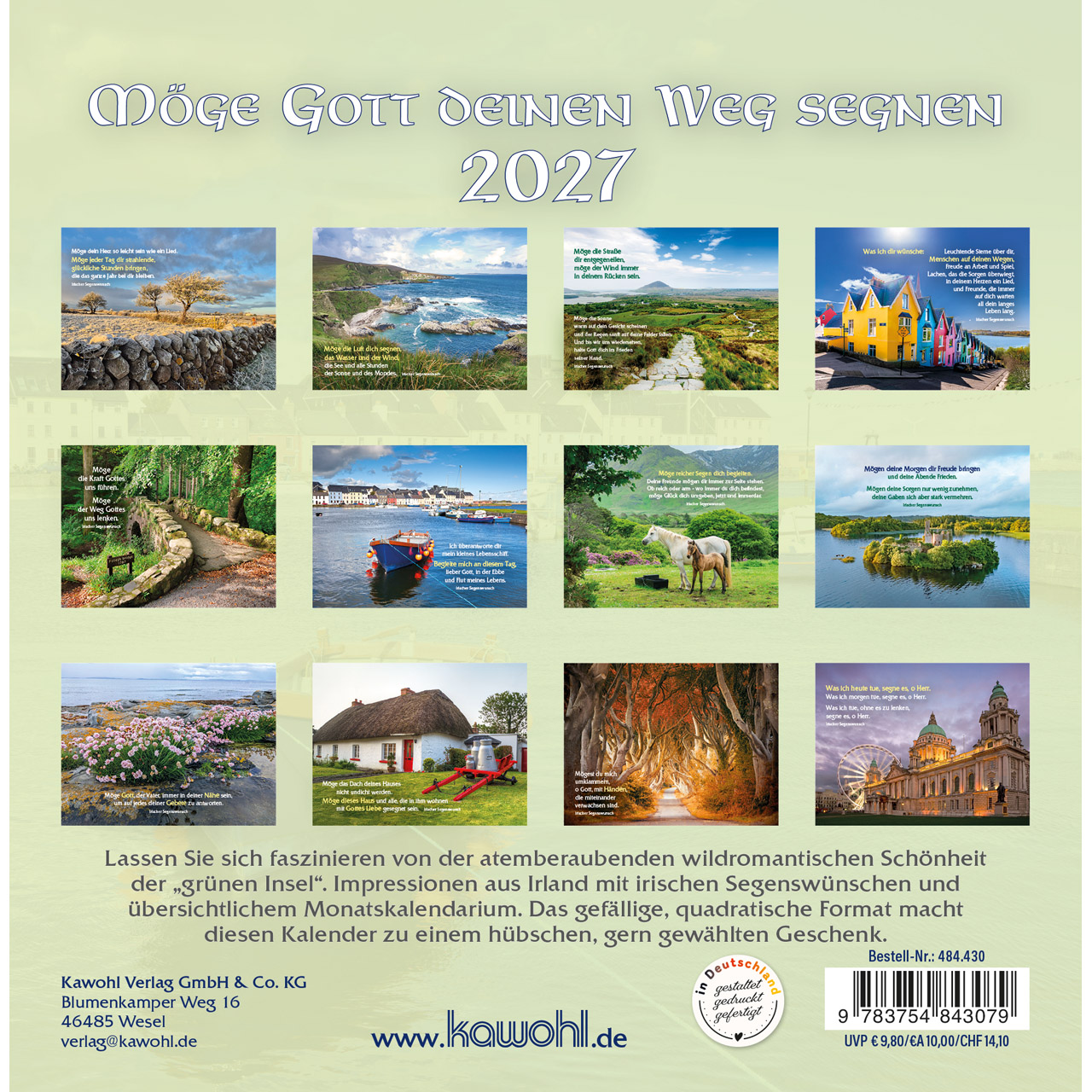 Postkartenkalender - Möge Gott deinen Weg segnen 2027
