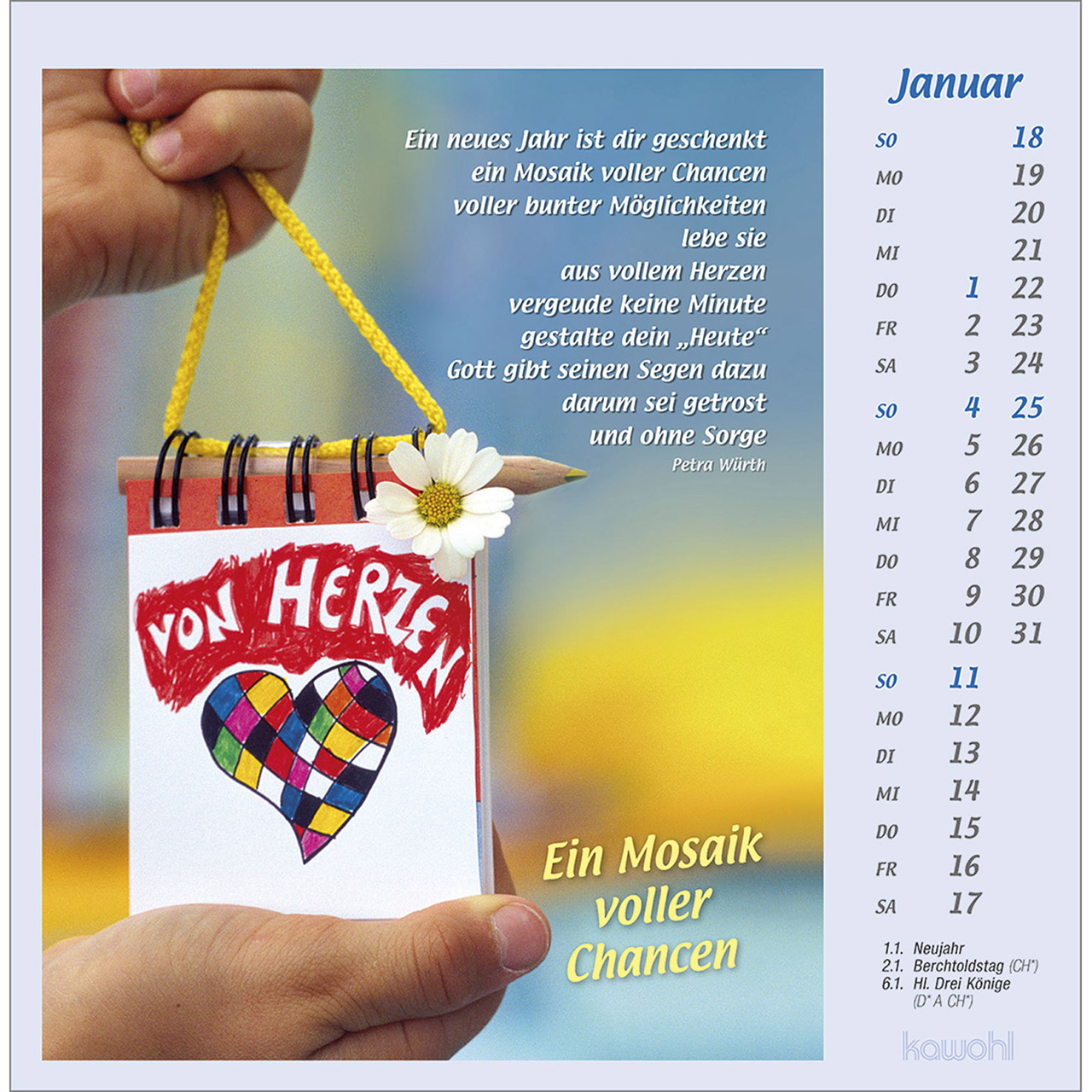 Postkartenkalender - Mit Hand und Fuß 2026