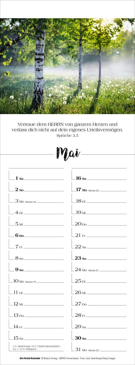 Terminkalender - Denk dran 2027