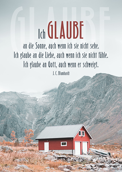 Postkarte - Postkarte 'Ich glaube'
