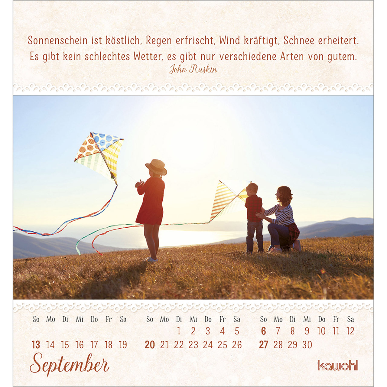 Tischkalender - Von Herzen ein gutes Jahr 2026