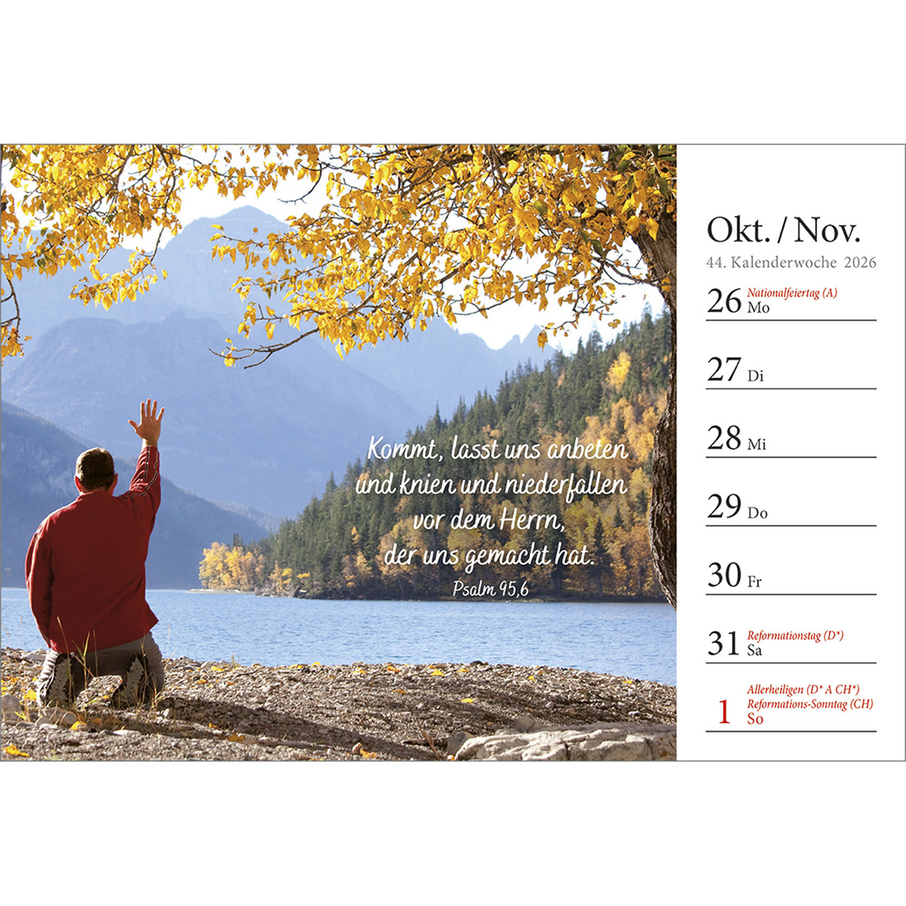 Tischkalender - In deine Hand stell ich den Tag 2026