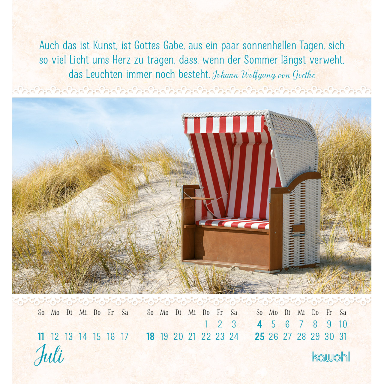 Aufstellkalender - Von Herzen ein gutes Jahr 2027