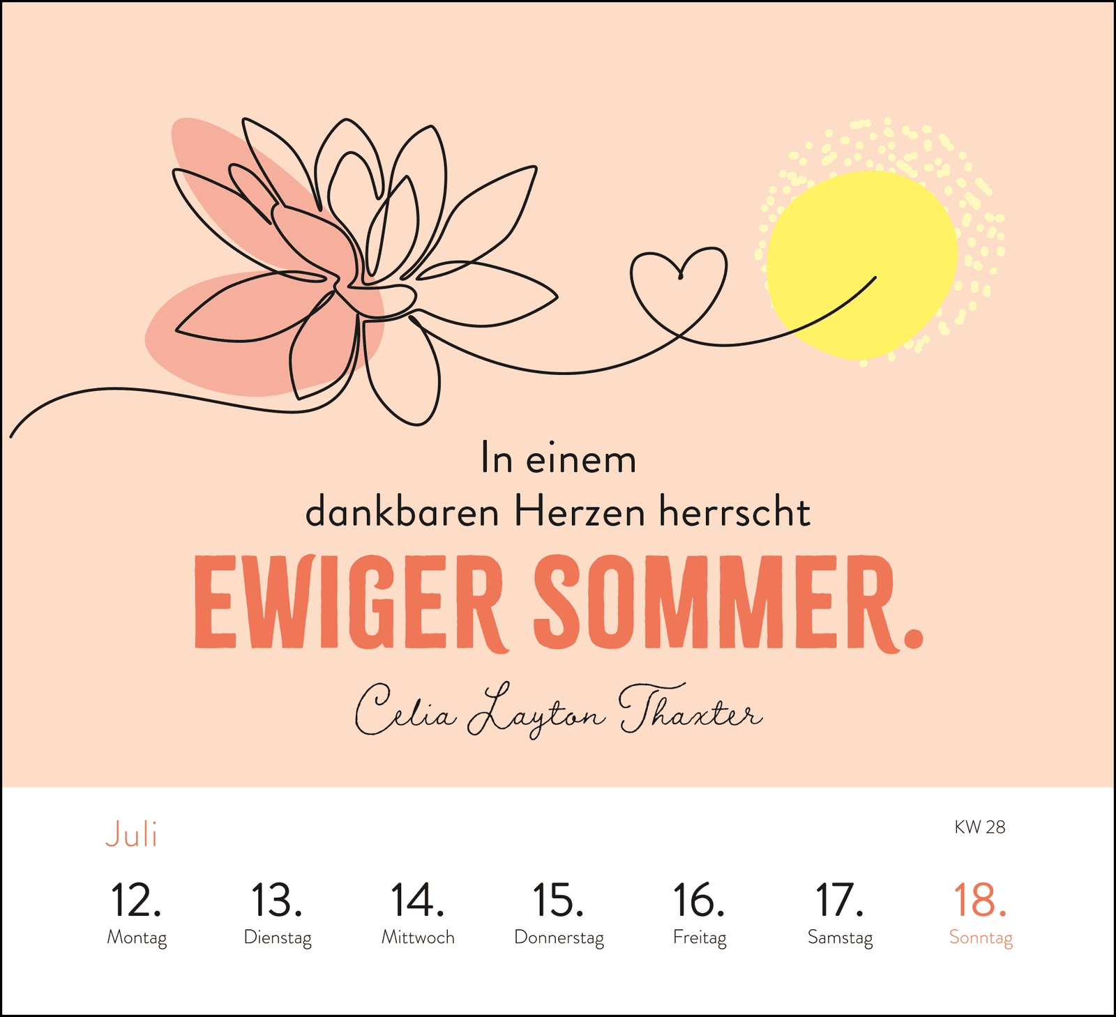 Aufstellkalender - Sei stark. Sei anders. Sei DU. 2027