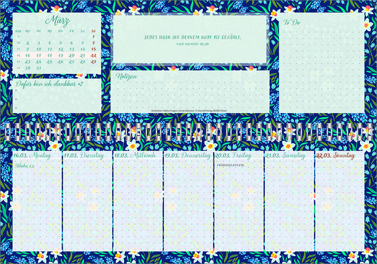 Tischkalender - Meine fröhlich-bunte Segenswoche 2026