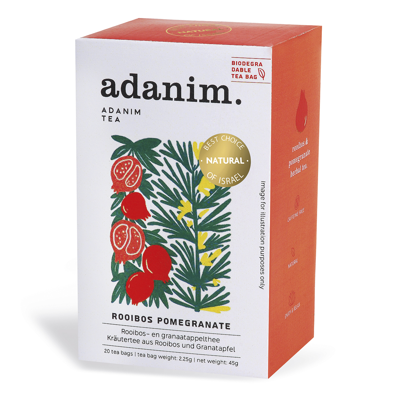 Tee - Kräutertee Rooibos und Granatapfel - Tee