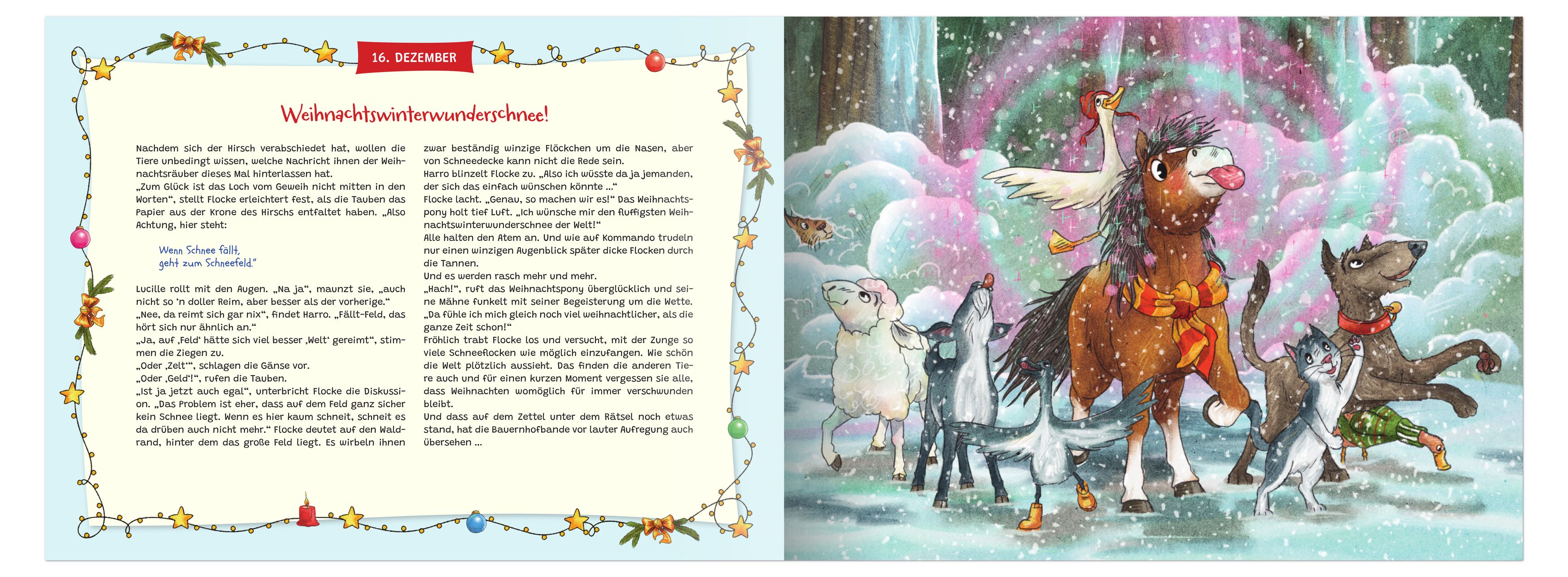 Adventskalender - Flocke, das Weihnachtspony