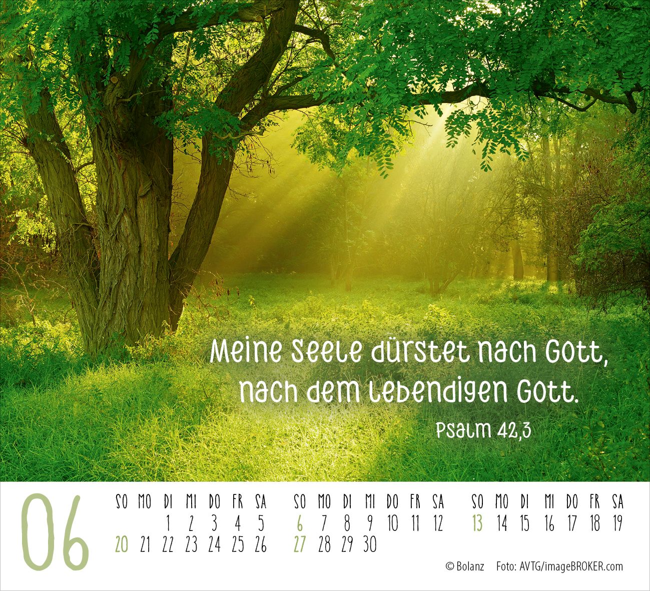 Aufstellkalender - Atempause 2027 Minikalender