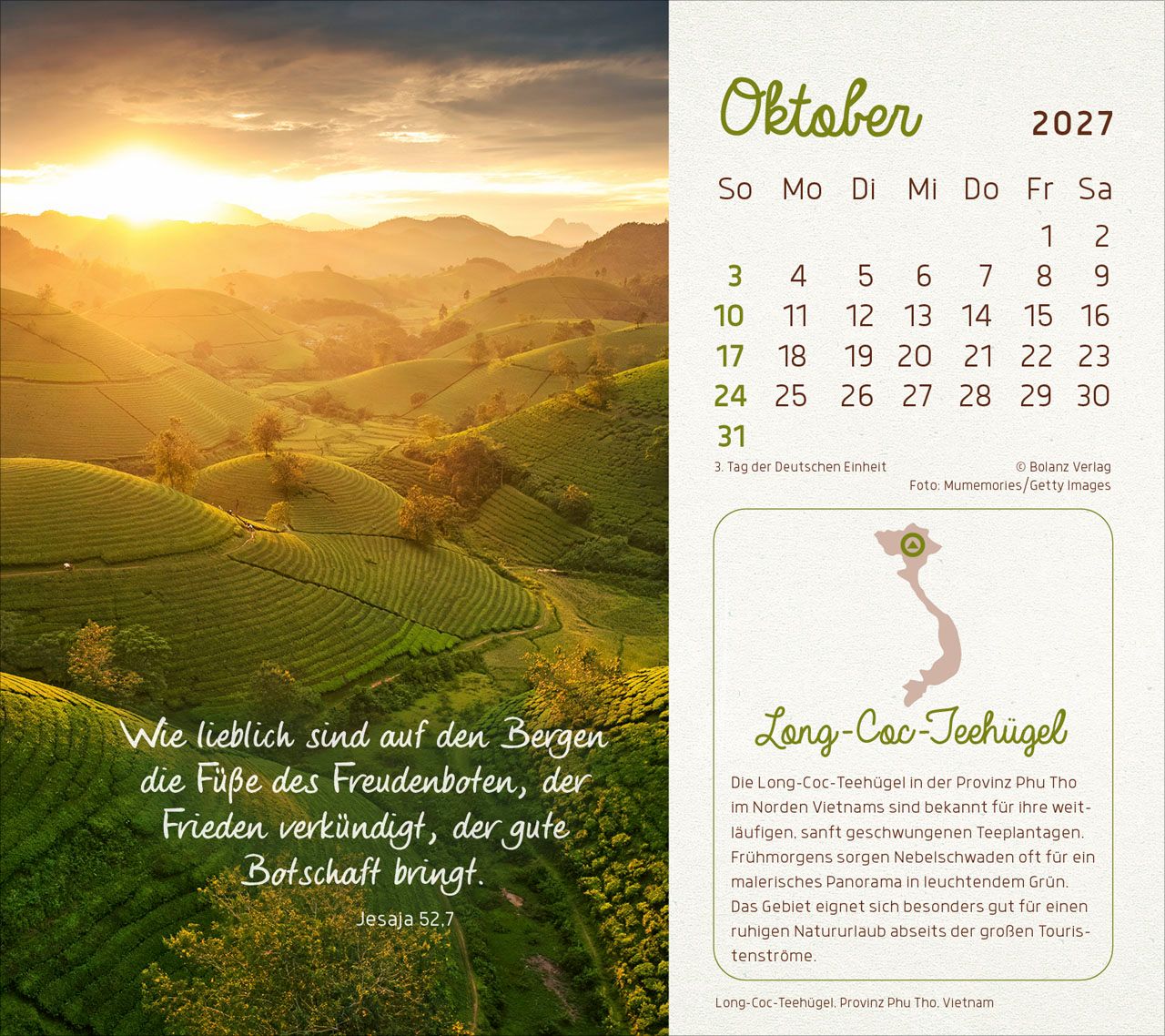 Tischkalender - Faszinierende Schöpfung 2027 Tischkalender