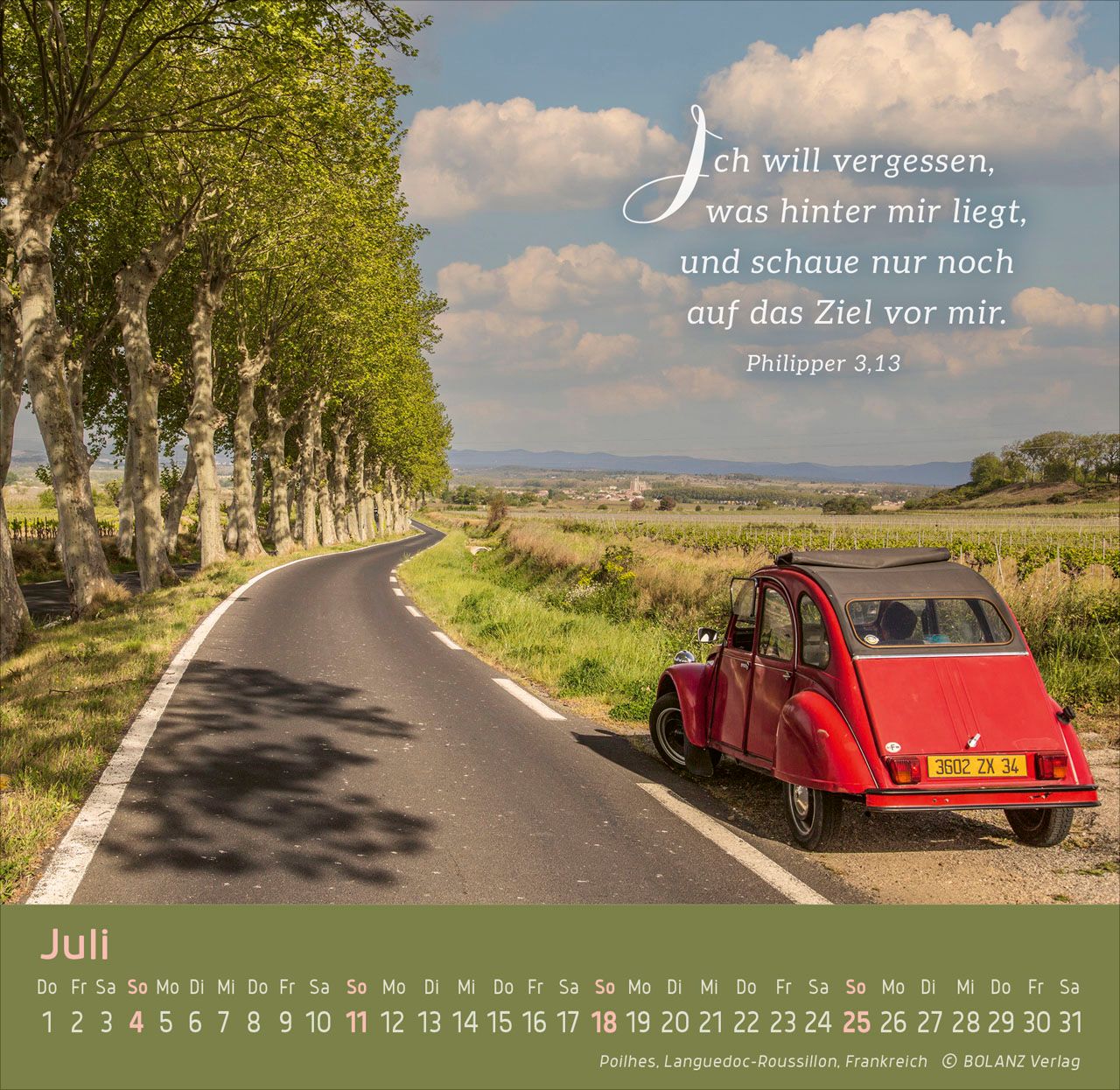 Tischkalender - Weg - Licht - Leben 2027 Tischkalender