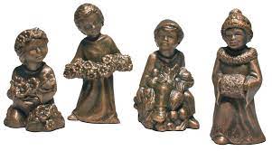 Vier Jahreszeiten 4er Set bronzef.