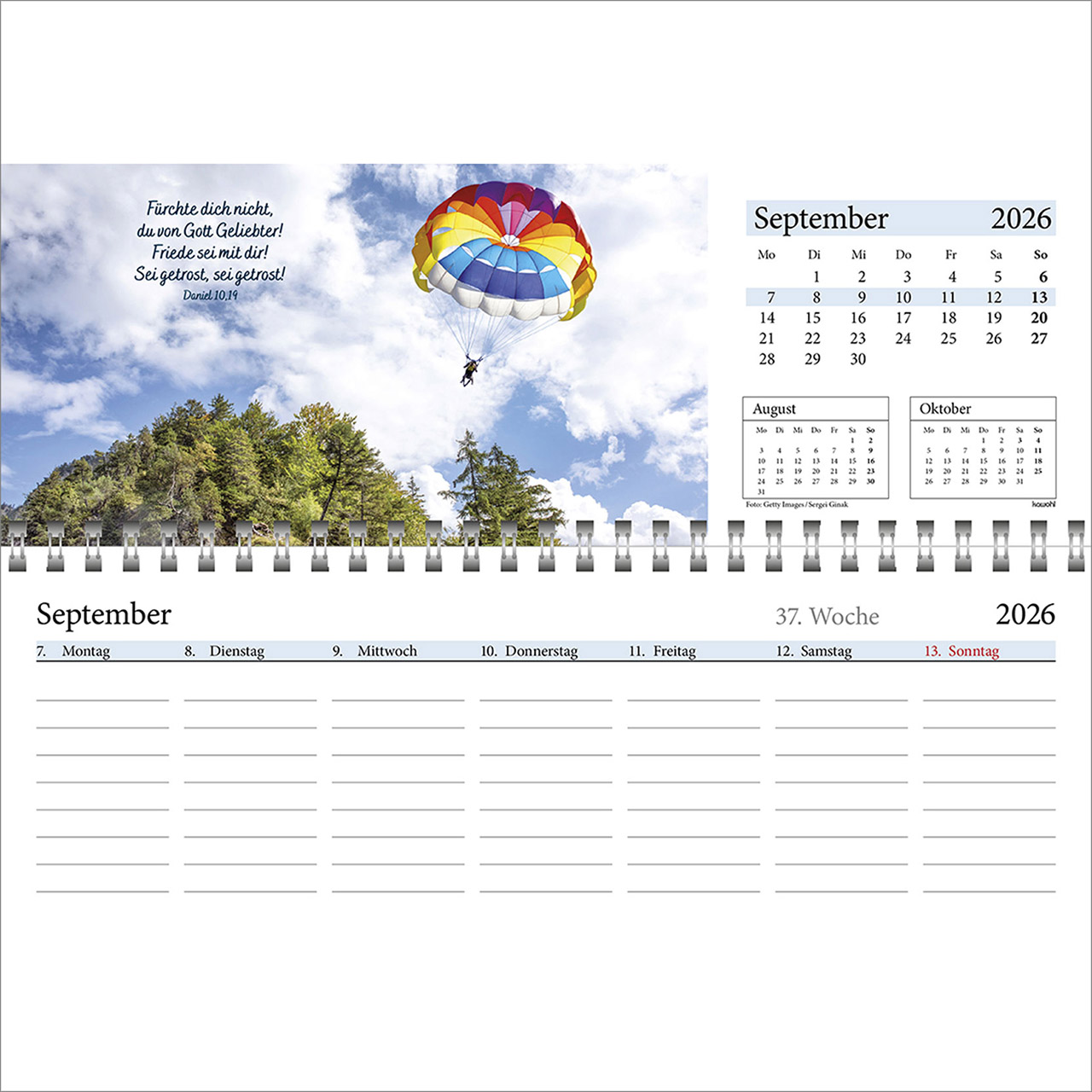 Tischkalender - In deine Hand leg ich den Tag 2026