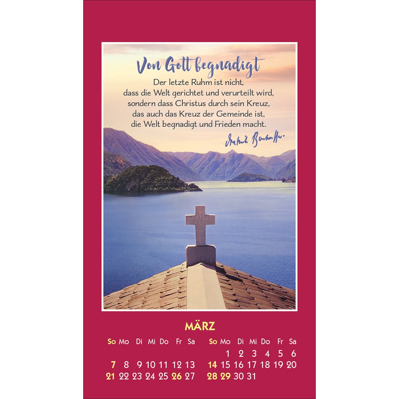 Aufkleberkalender - Gott ist bei dir 2027