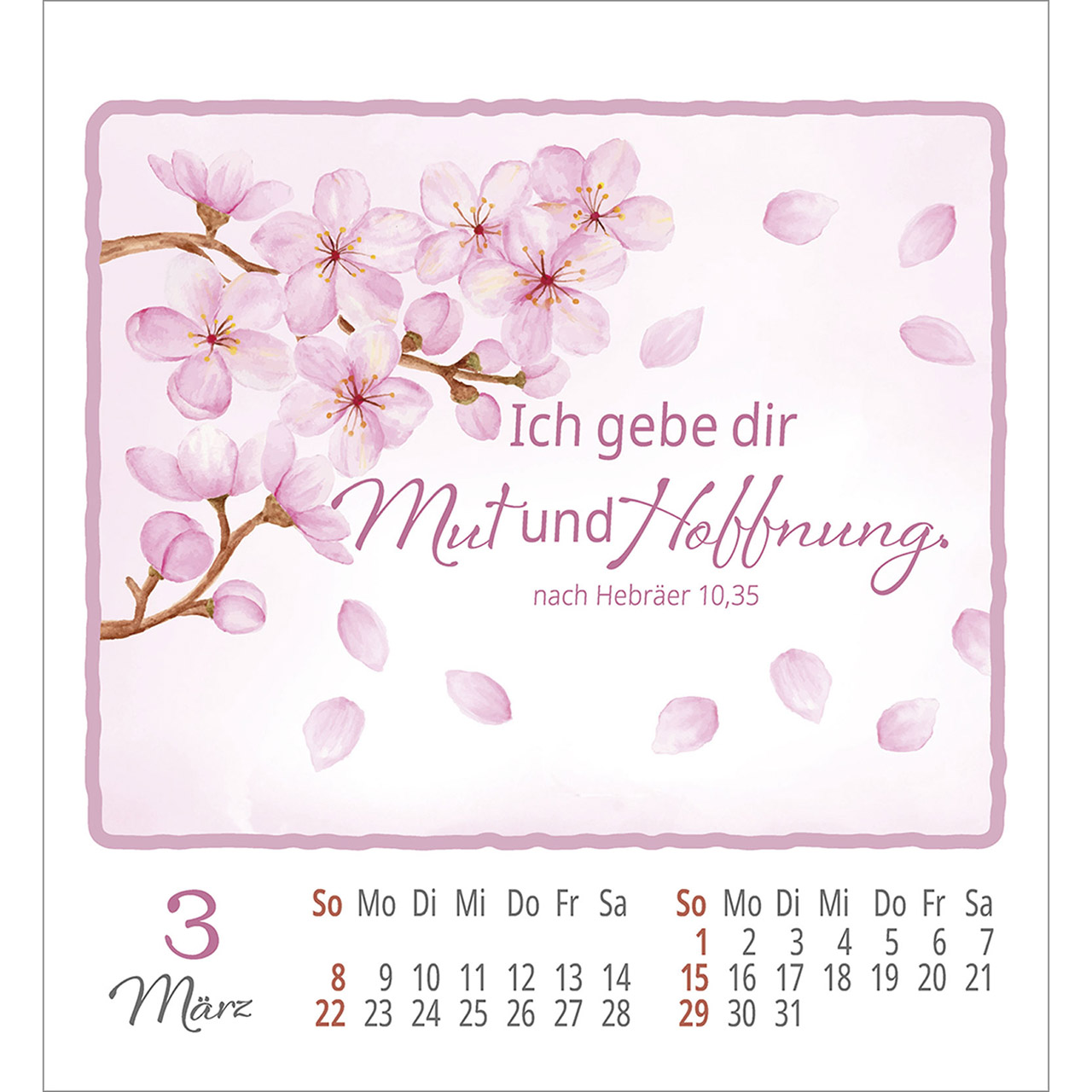 Aufkleberkalender - Wohlfühlen bei Dir 2026