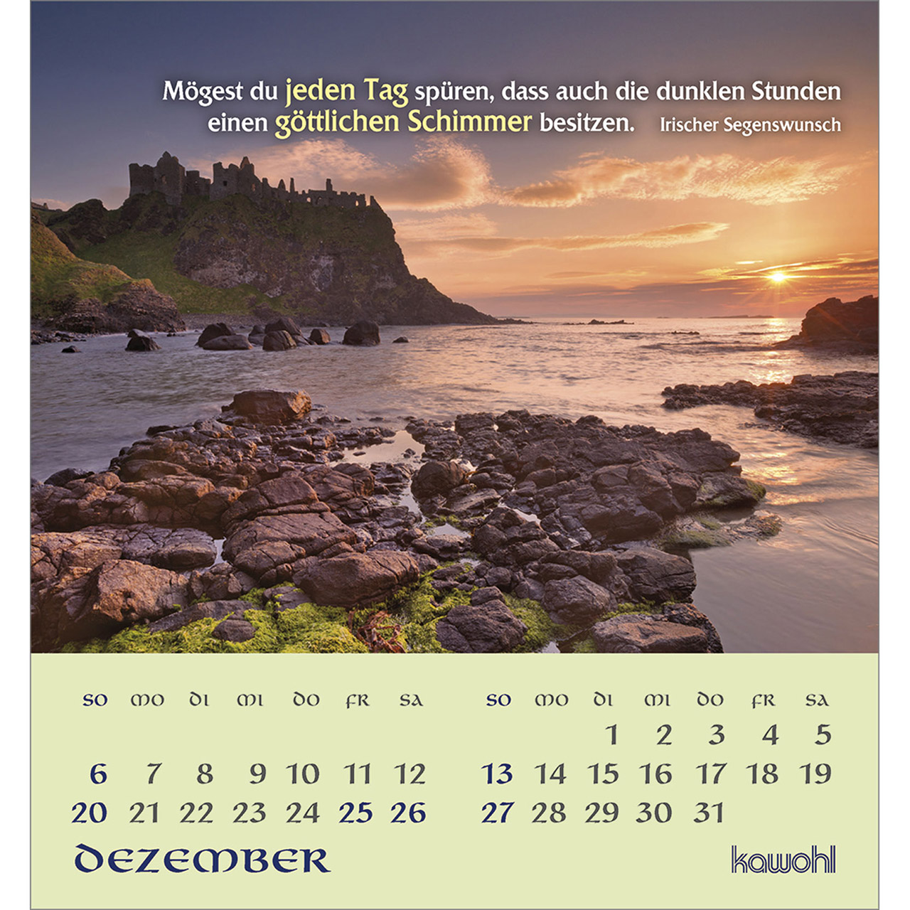 Tischkalender - Tiefen Frieden wünsche ich dir 2026