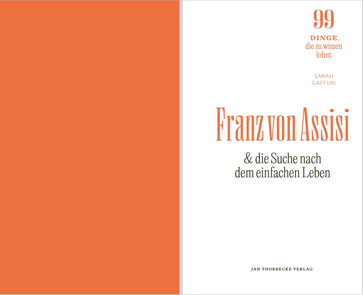 Buch - Franz von Assisi und die Suche nach dem einfachen Leben