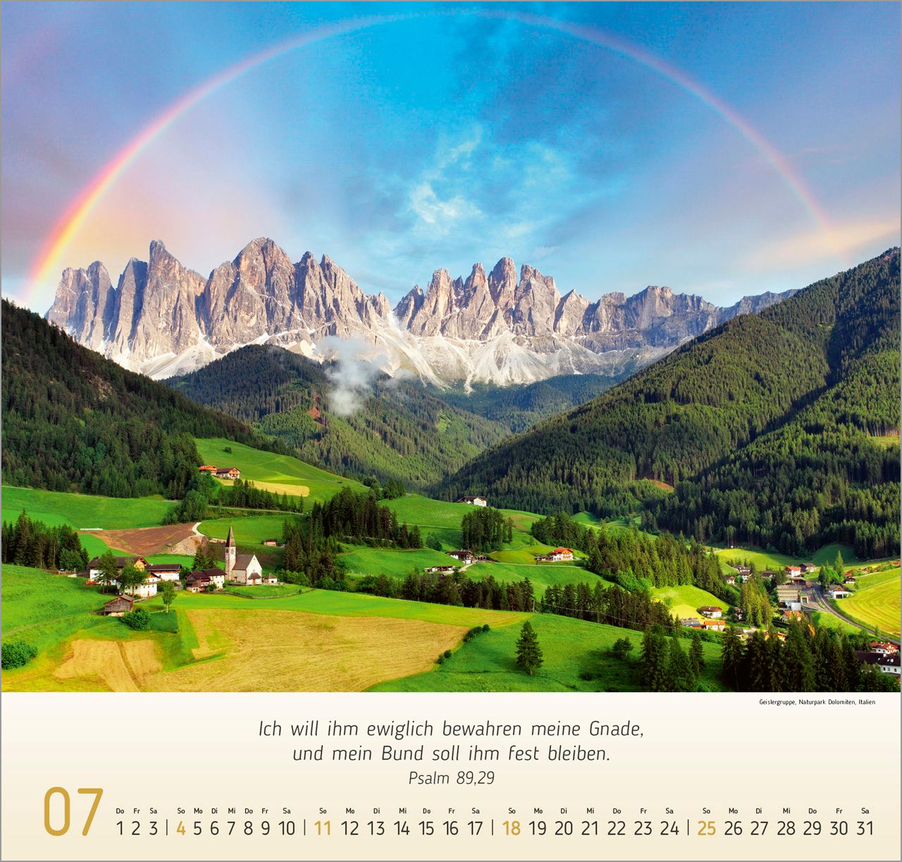 Wandkalender - Berg-Impressionen 2027 Wandkalender