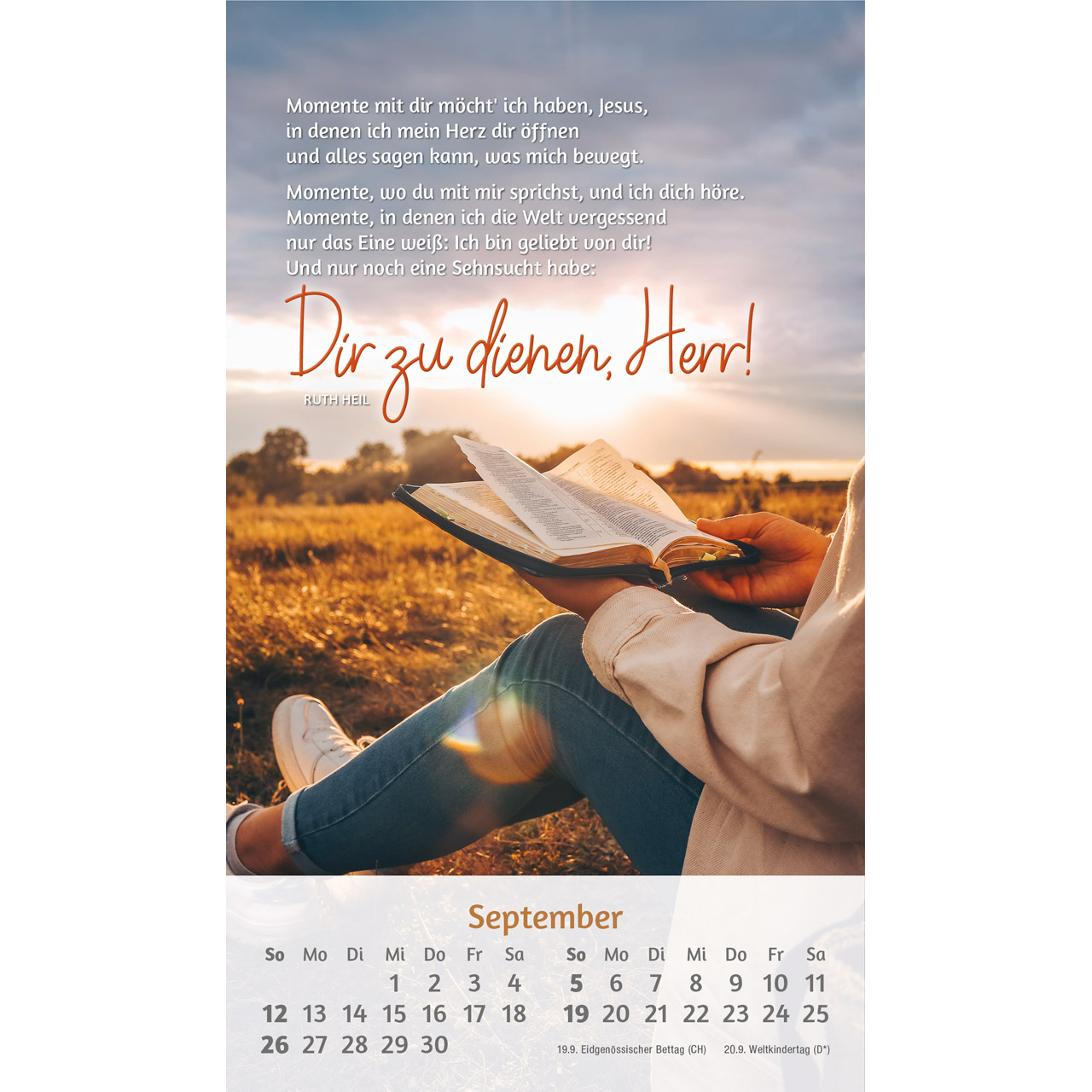 Postkartenkalender - Du bist mir so wertvoll 2027