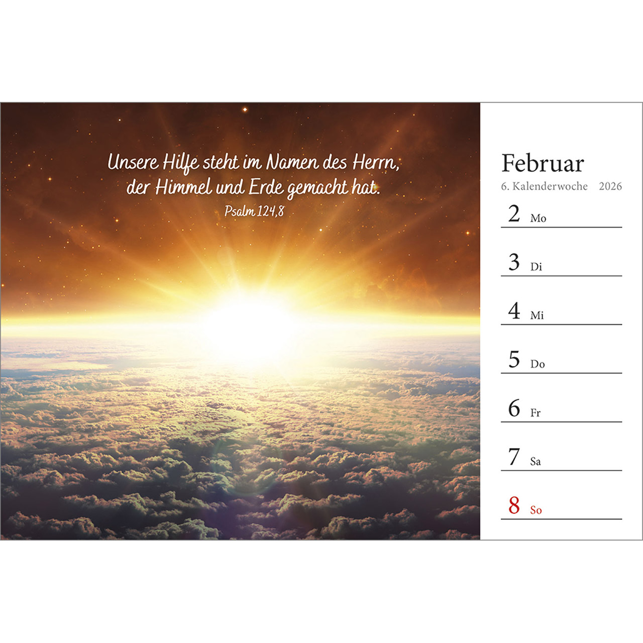 Tischkalender - In deine Hand stell ich den Tag 2026