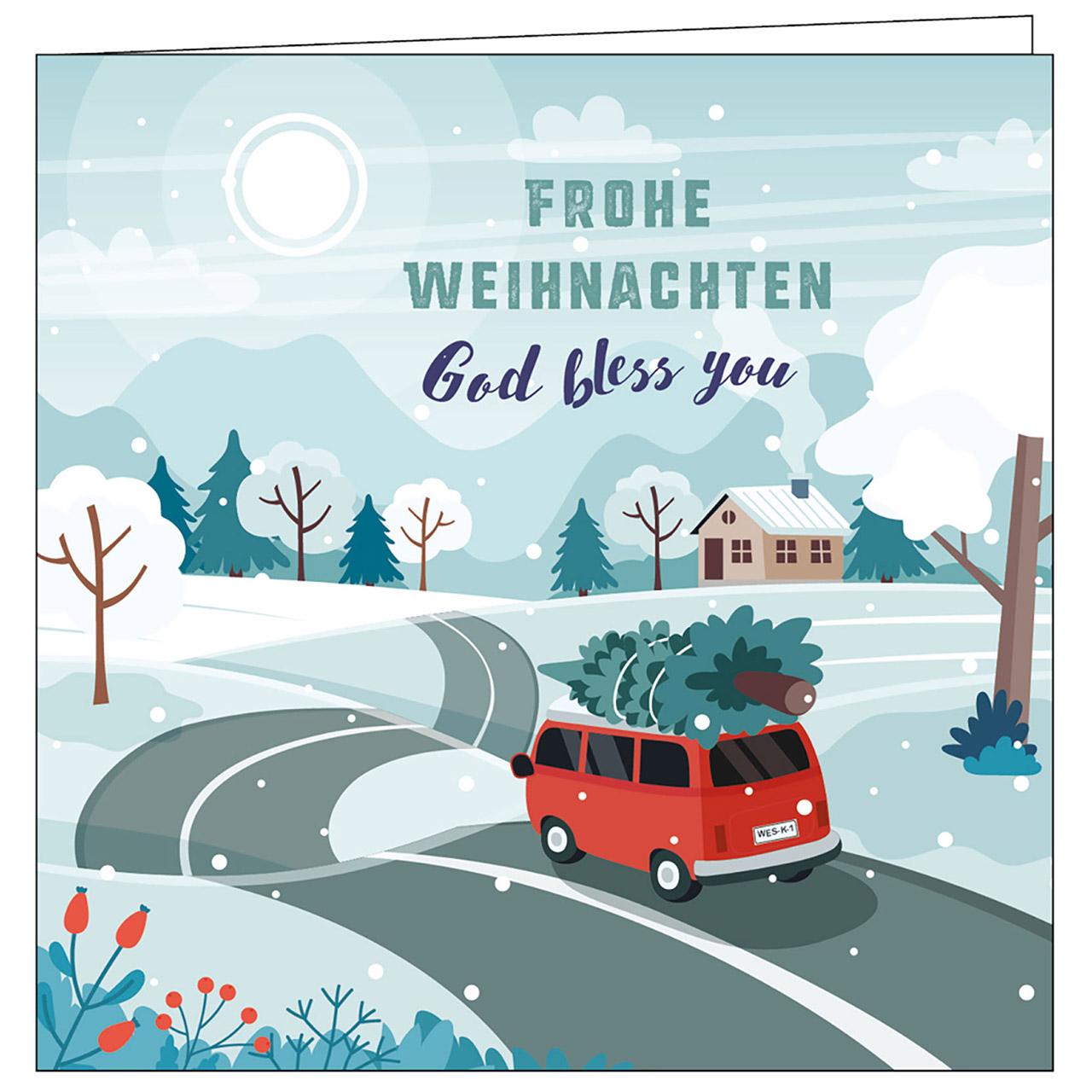 Frohe Weihnachten - God bless you
