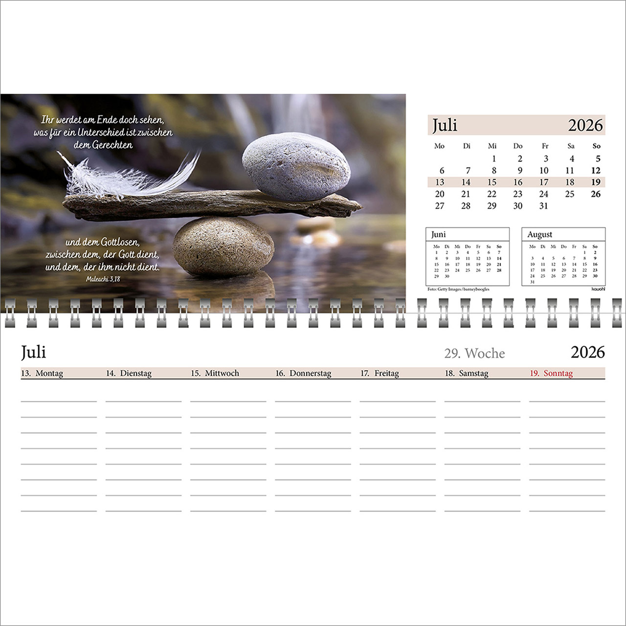 Tischkalender - In deine Hand leg ich den Tag 2026