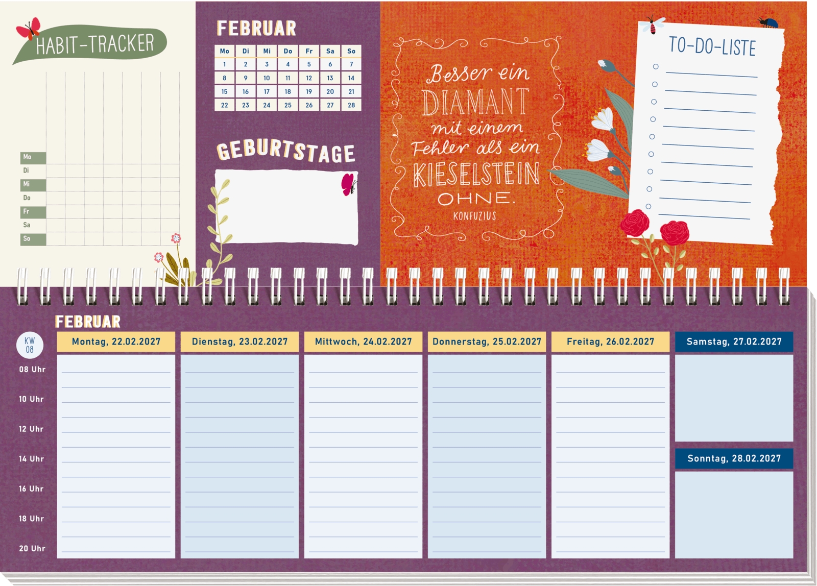 Tischkalender - Lebe wild und voller Wunder 2027