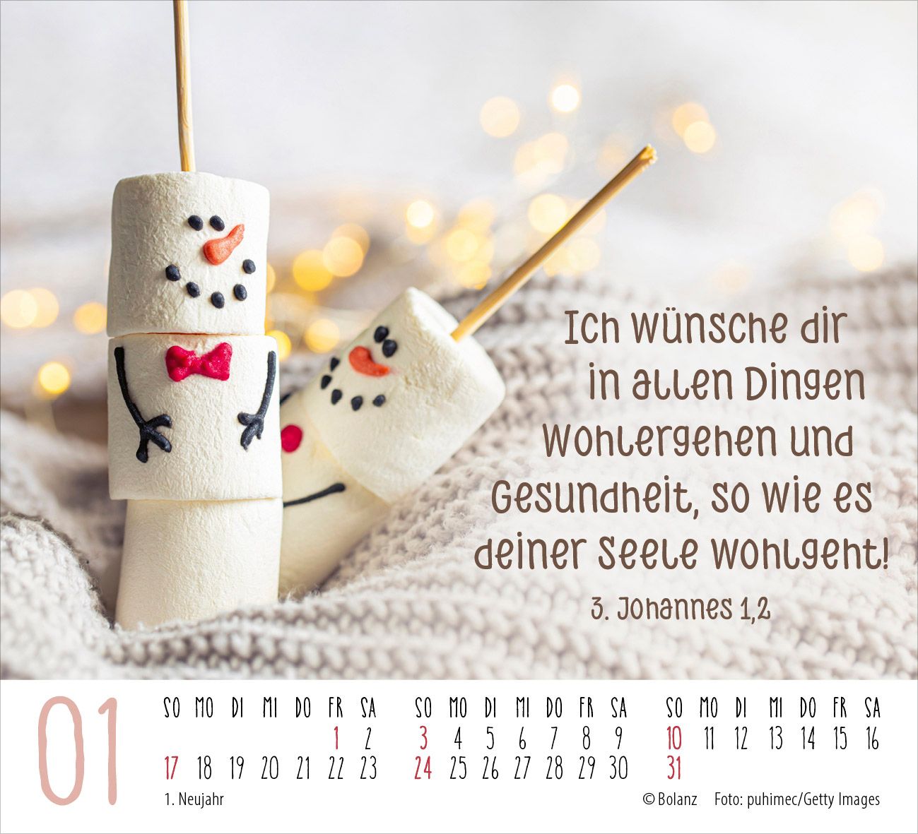 Aufstellkalender - Danke 2027 Minikalender