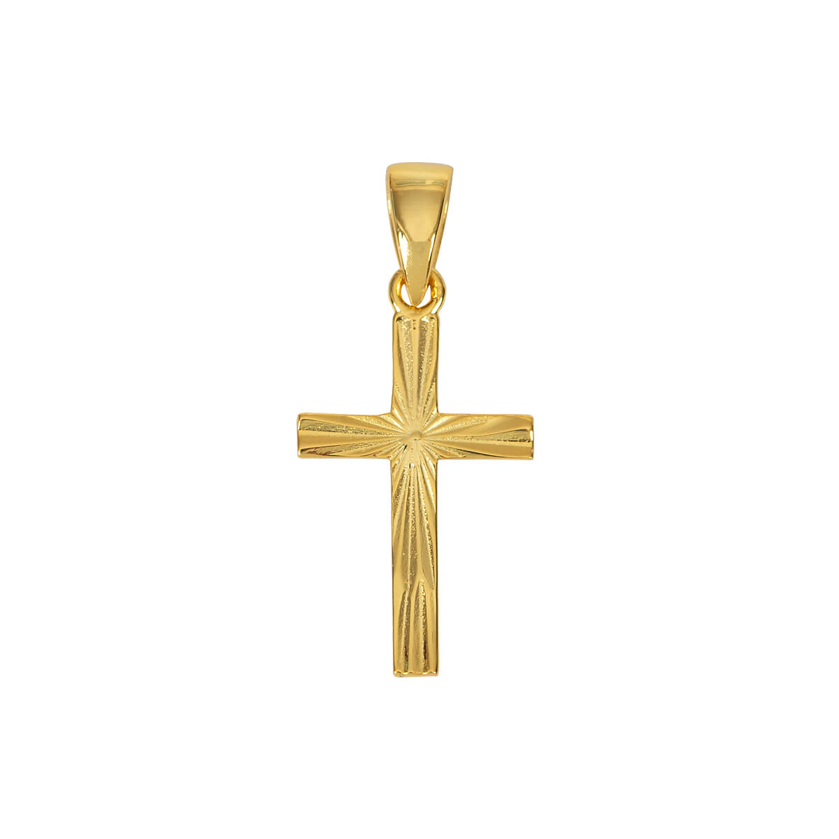 Kettenanhänger - Anhänger Kreuz vergoldet