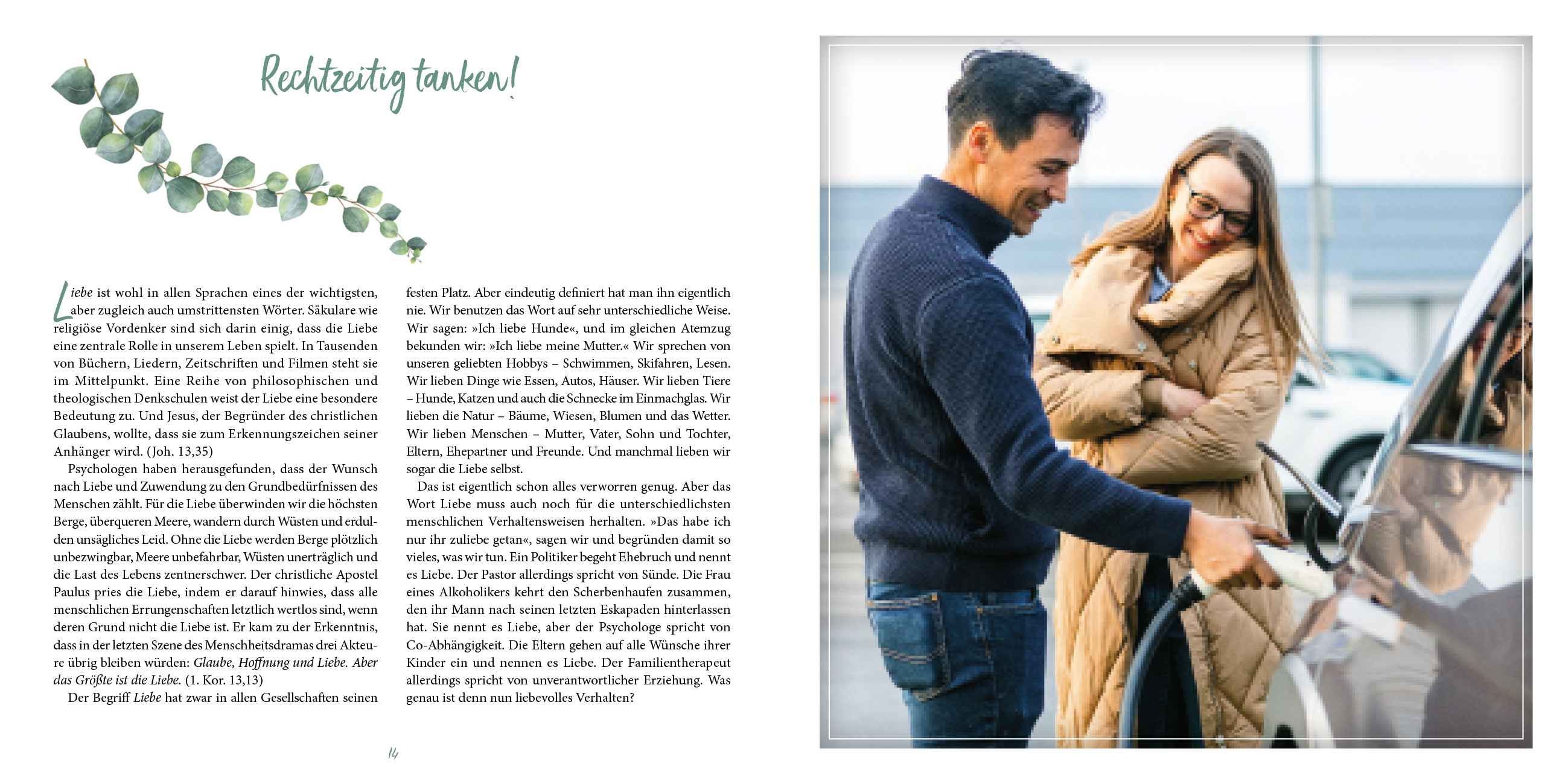 Geschenkbuch - Die 5 Sprachen der Liebe - Blätter