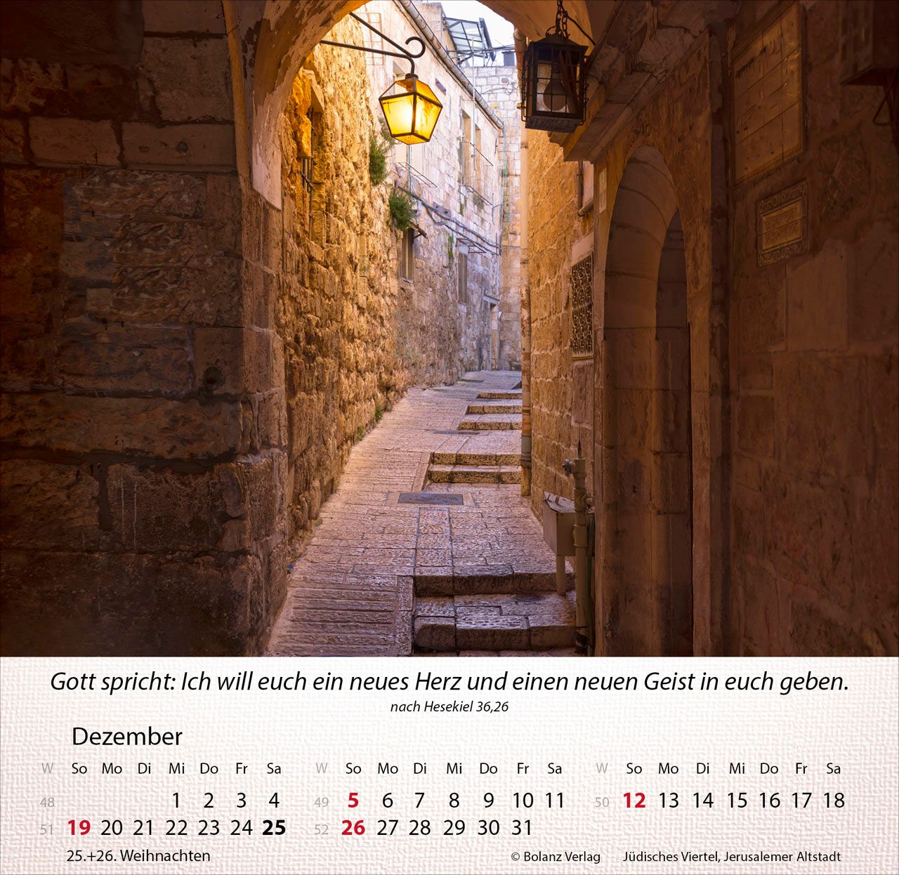 Tischkalender - Israel Shalom 2027