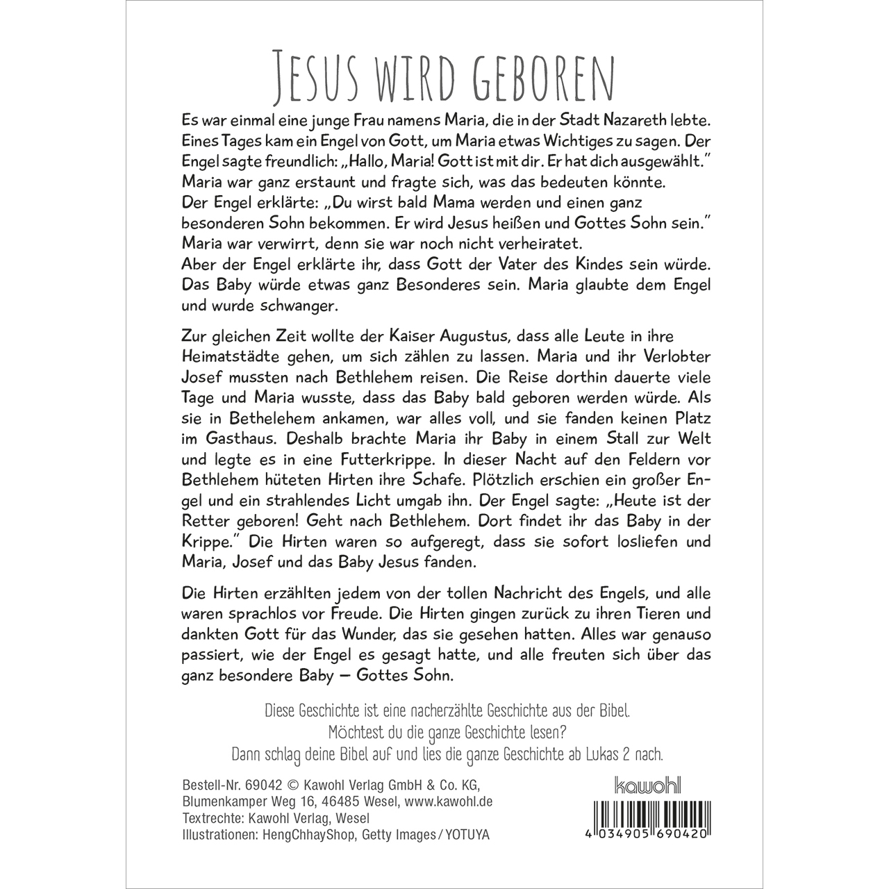 Postkarten - Frohe Weihnachten - Krippe Maria Josef Jesus Kind Baby Tannenbaum Stern Schafe