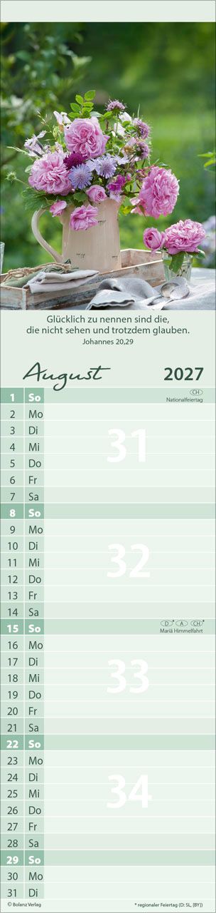 Terminkalender - Von Mir zu Dir 2027 Streifenterminkalender