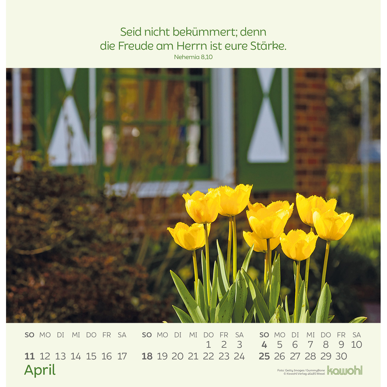 Wandkalender - Blumengrüße 2027