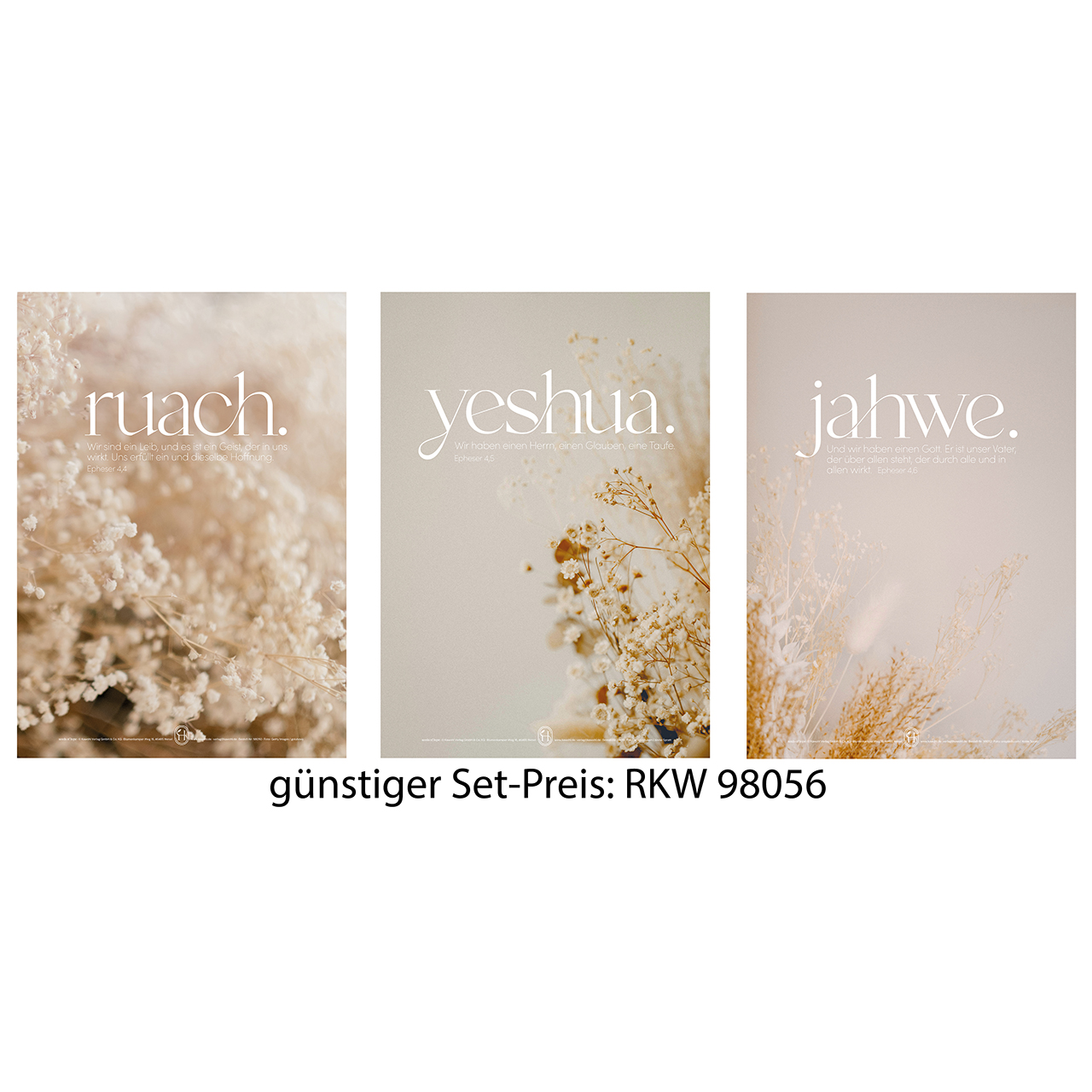 Poster - jahwe. - Trockenblumen