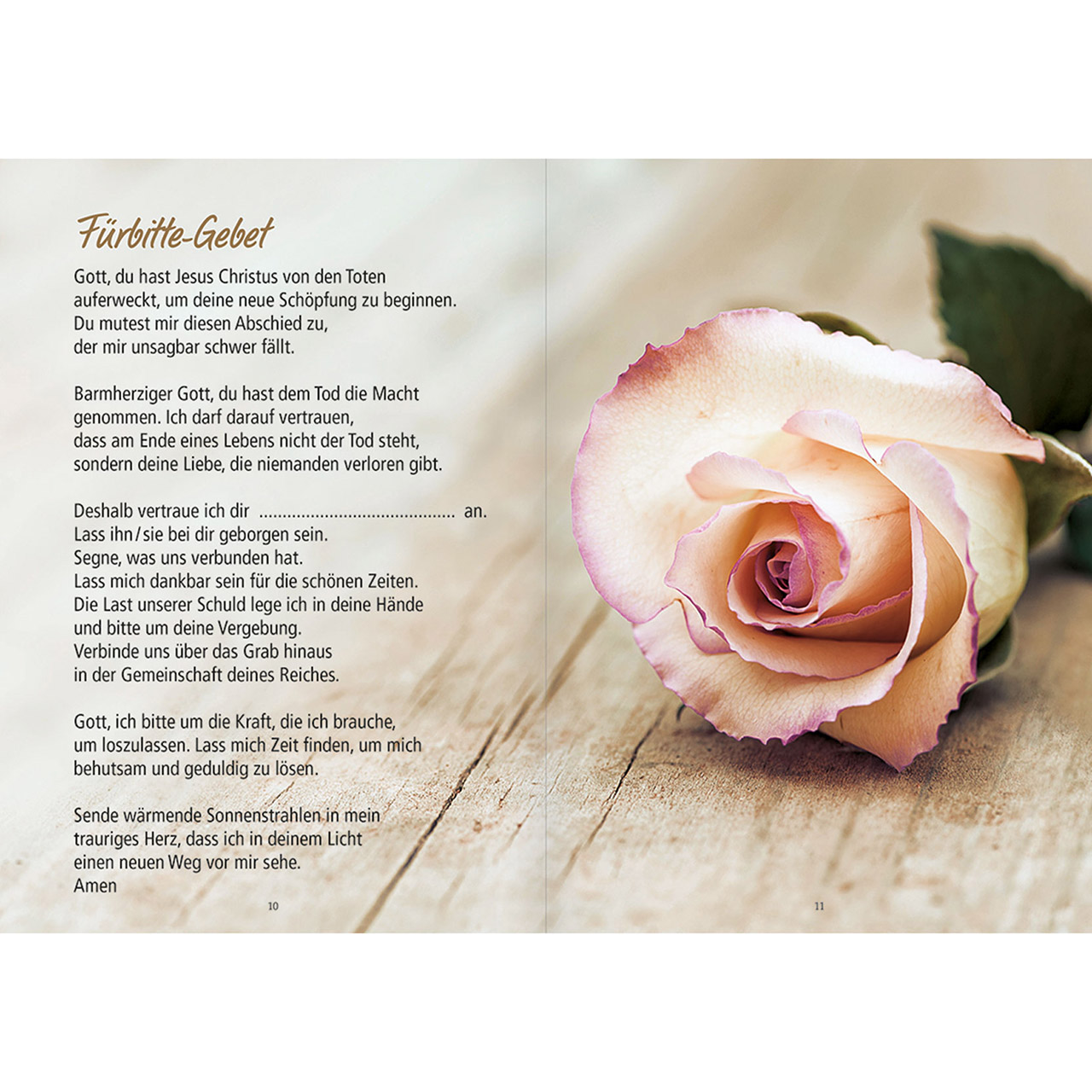 Grußheft - Gott sieht deine Tränen - Blumen Lavendel