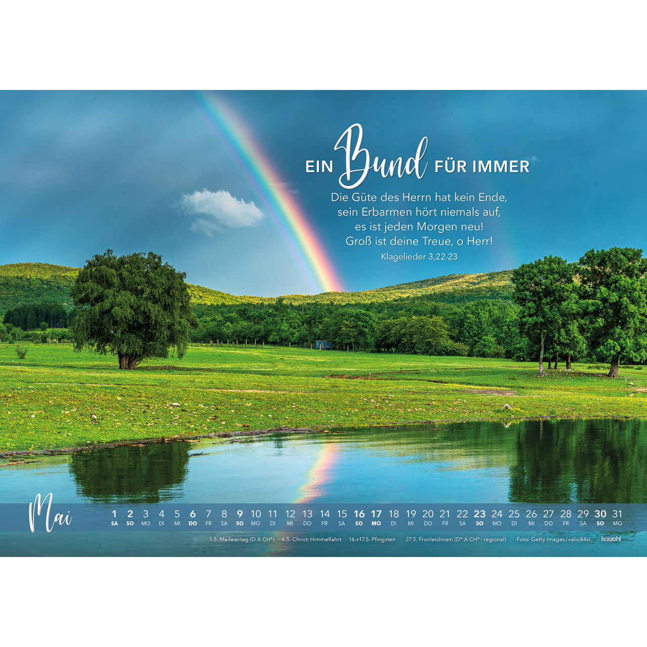 Wandkalender - Die Liebe bleibt 2027